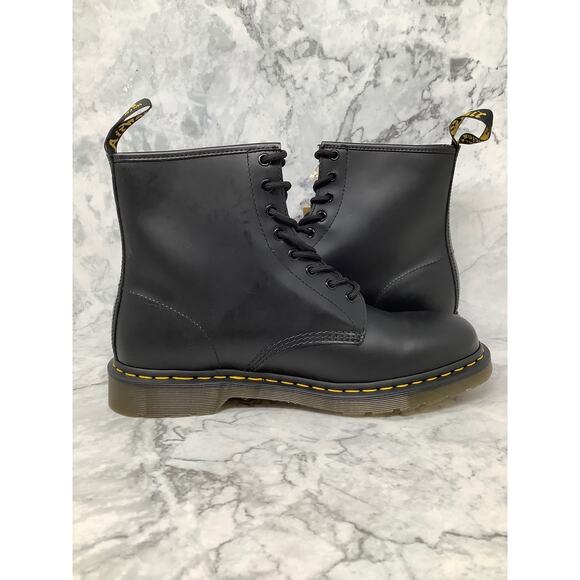 Dr. Martens Men\'s Size 12 Black 1460 Smooth Leather Lace Up Ankle Boots BR11-15 main image 4